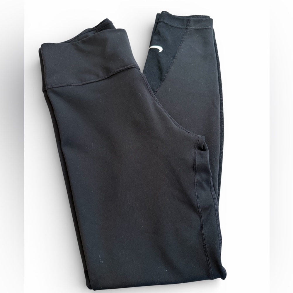 Nike Dri-Fit‎ Women's Black Crop Leggings with Mesh insert Size Small